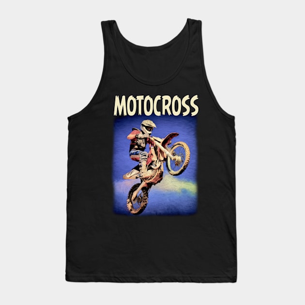 Motocross Rider, Cool Motocross Gift idea, Motocross Tank Top by Jakavonis